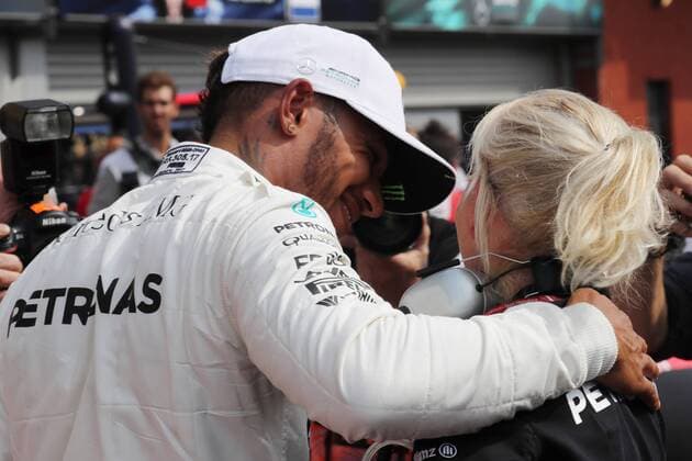 26.08.2017 - Qualifying, Lewis Hamilton (GBR) Mercedes AMG F1 W08 pole position Belgian Grand Prix, Spa-Francorchamps 24 - 27 August 2017 26.08.2017 - Qualifying, Lewis Hamilton (GBR) Mercedes AMG F1 W08 pole position 
