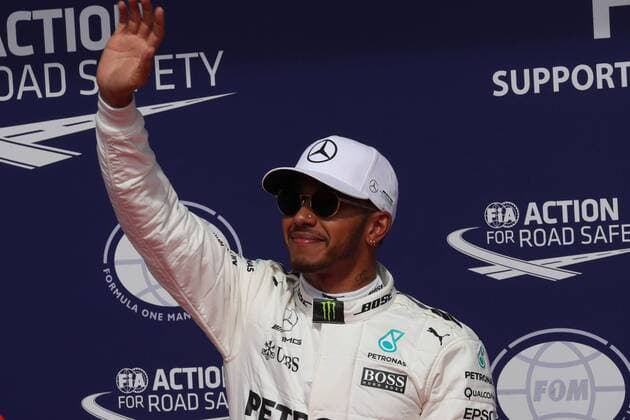 26.08.2017 - Qualifying, Lewis Hamilton (GBR) Mercedes AMG F1 W08 pole position Belgian Grand Prix, Spa-Francorchamps 24 - 27 August 2017 26.08.2017 - Qualifying, Lewis Hamilton (GBR) Mercedes AMG F1 W08 pole position 
