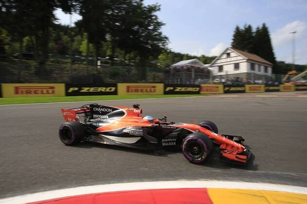 26.08.2017 - Qualifying, Fernando Alonso (ESP) McLaren MCL32 Belgian Grand Prix, Spa-Francorchamps 24 - 27 August 2017 26.08.2017 - Qualifying, Fernando Alonso (ESP) McLaren MCL32 