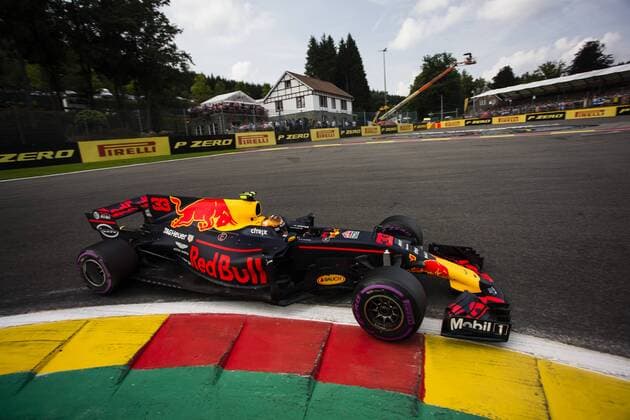 August 26, 2017 - Spa, Belgium - 33 VERSTAPPEN Max from Nederlans of Red Bull Tag Heuer during the Qualifying of Formula One Belgian Grand Prix at Circuit de Spa-Francorchamps on August 25, 2017 in Spa, Belgium. F1 Grand Prix of Belgium - Qualifying  - ZUMAn230 20170826_zaa_n230_102 Copyright: xXavierxBonillax