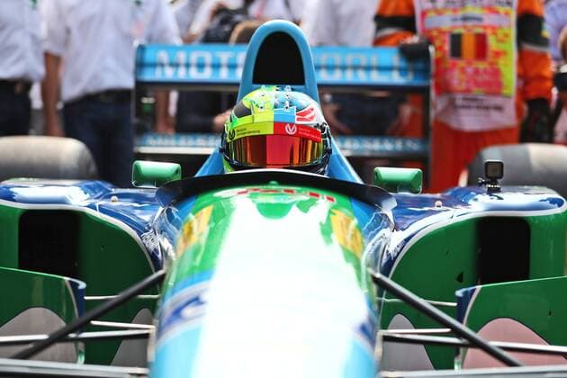 Mick Schumacher im Benetton aus dem Jahr 1992, Grosser Preis von Belgien 2017, Rennen, Motorsport, Formel 1, 27.08.2017, Spa Francorchamps Copyright: xNeisx Eibner-Pressefotox EP_ans