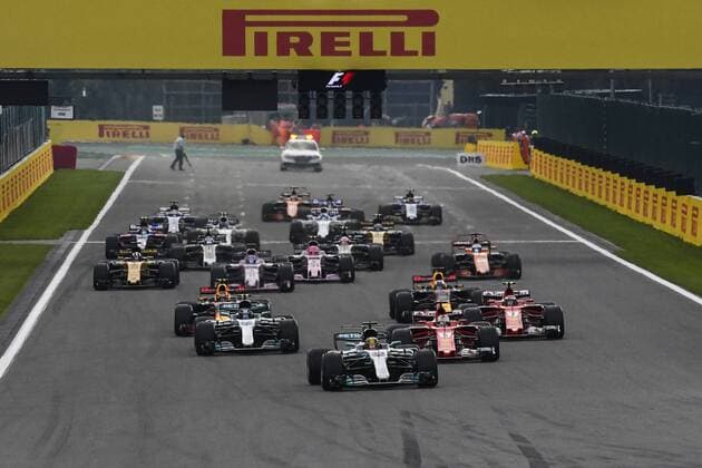 Illustration picture shows the start of the Spa-Francorchamps Formula One Grand Prix of Belgium race, in Spa-Francorchamps, Sunday 27 August 2017. NICOLASxLAMBERT  x05153267x