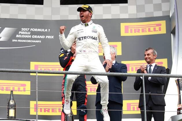 Motorsports: FIA Formula One World Championship WM Weltmeisterschaft 2017, Grand Prix of Belgium, 44 Lewis Hamilton (GBR, Mercedes AMG Petronas F1 Team), Spa-Francorchamps Belgium xHOCHxZWEIx