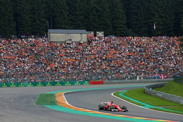 27.08.2017 - Race, Sebastian Vettel (GER) Scuderia Ferrari SF70H Belgian Grand Prix, Spa-Francorchamps 24 - 27 August 2017 27.08.2017 - Race, Sebastian Vettel (GER) Scuderia Ferrari SF70H 
