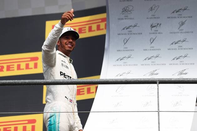 27th August 2017, Circuit de Spa-Francorchamps, Belgium; Belgium Grand Prix, Race Day. Lewis Hamilton - Mercedes AMG Petronas F1 W08 EQ Energy+ wins the Spa GP xOctanex  ActionPlus11922535