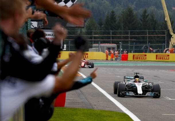 Motorsports: FIA Formula One World Championship WM Weltmeisterschaft 2017, Grand Prix of Belgium, 44 Lewis Hamilton (GBR, Mercedes AMG Petronas F1 Team), Spa-Francorchamps Belgium xHOCHxZWEIx