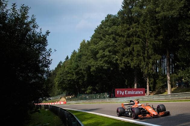 27th August 2017, Circuit de Spa-Francorchamps, Belgium; Belgium Grand Prix, Race Day; Stoffel VANDOORNE from Belgium of Team McLaren-Honda, McLaren MCL32 Honda RA617H Hybrid during the Belgian GP xEricxAlonsox  ActionPlus11922815