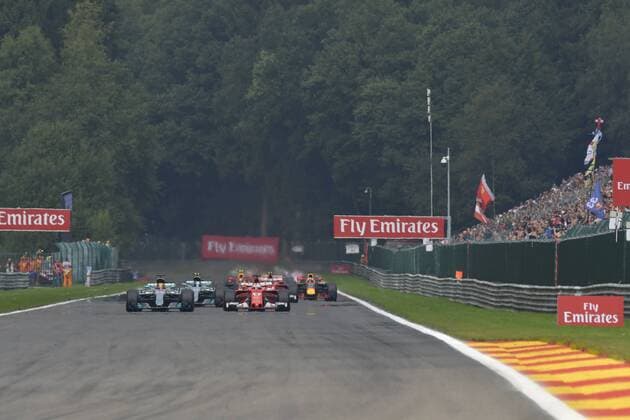 Start F1 GP Belgien, Grosser Preis von Belgien 2017, Rennen, Motorsport, Formel 1, 27.08.2017, Spa-Francorchamps Copyright: xEIBNER JERRYxANDREx EP_JAE
