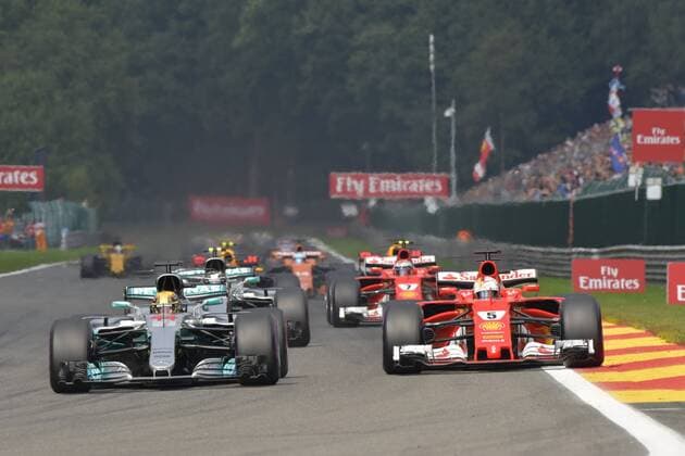 Start F1 GP Belgien, Grosser Preis von Belgien 2017, Rennen, Motorsport, Formel 1, 27.08.2017, Spa-Francorchamps Copyright: xEIBNER JERRYxANDREx EP_JAE