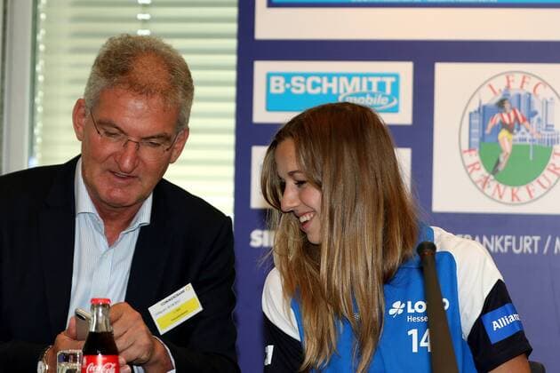 30.8.2017 Frankfurt am Main, Allianz Frauen-Bundesliga Saison 2017 2018 FFC Frankfurt Saisoneröffnungspressekonferenz Dr. Heinz-Georg Sundermann Geschäftsführer Lotto Hessen