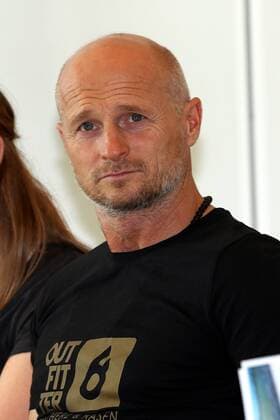 30.8.2017 Frankfurt am Main, Allianz Frauen-Bundesliga Saison 2017 2018 FFC Frankfurt Saisoneröffnungspressekonferenz Thomas Zampach ehemaliger Fußball- und American Football-Spieler.