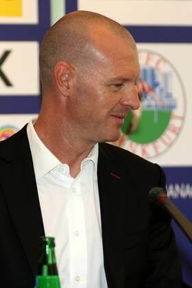 30.8.2017 Frankfurt am Main, Allianz Frauen-Bundesliga Saison 2017 2018 FFC Frankfurt Saisoneröffnungspressekonferenz Cheftrainer Matt Ross (FFC Frankfurt))