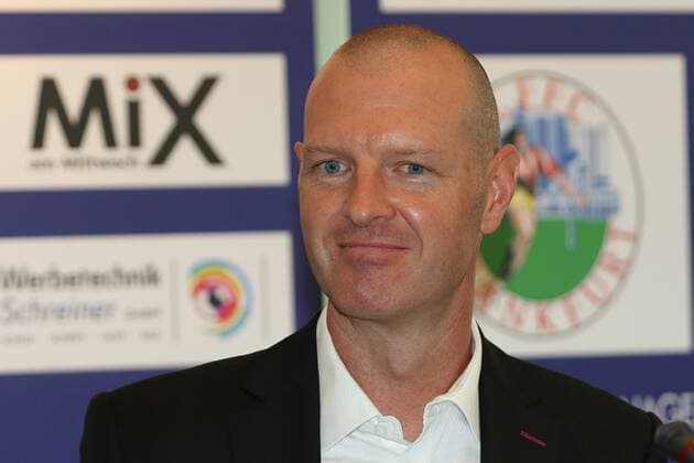 30.8.2017 Frankfurt am Main, Allianz Frauen-Bundesliga Saison 2017 2018 FFC Frankfurt Saisoneröffnungspressekonferenz Cheftrainer Matt Ross (FFC Frankfurt))