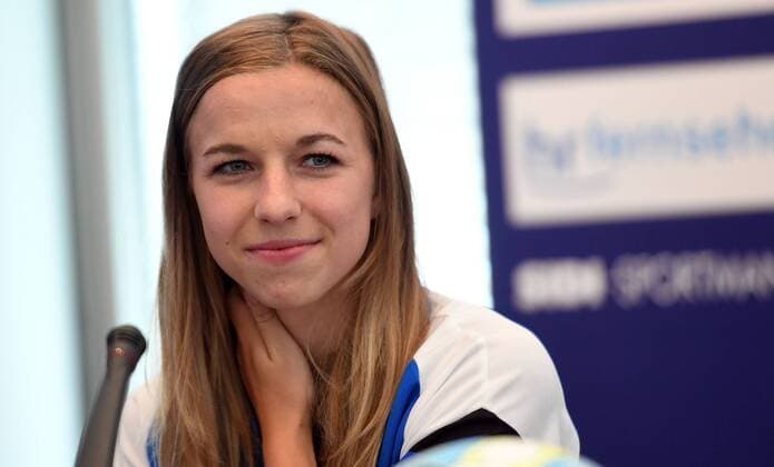 30.08.2017, xjhx, Fussball 1.Bundesliga Frauen, 1. FFC Frankfurt Saisoneroeffnungs-Pressekonferenz Saison 2017 18, emspor v.l. Jackie Groenen (1.FFC Frankfurt) Frankfurt am Main