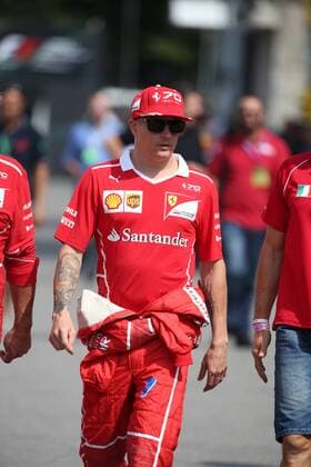 Italian Grand Prix, Monza 31 August - 03 September 2017 31.08.2017- Kimi Raikkonen (FIN) Scuderia Ferrari SF70H 