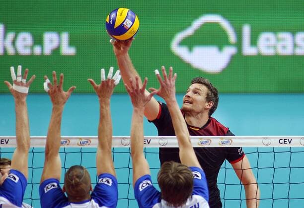 KATOWICE HALA SPODEK 31.08.2017 LOTTO EUROVOLLEY 2017 MECZ MISTRZOSTW EUROPY 2017 SIATKOWKA 1 4 FINALU NIEMCY (czarne) - CZECHY (bialo-niebieskie) NZ Christian Fromm . FOT TOMASZ WANTULA NEWSPIX.PL KATOWICE SPODEK 31.08.2017 VOLEYYBALL MEN S CHAMPIONSCHIP LOTTO EUROVOLLEY POLAND 2017 QUARTERFINAL GERMANY - CZECH REPUBLIC TOMASZ WANTULA NEWSPIX.PL --- Newspix.pl  170831WAN030