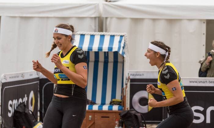 Deutsche smart Beach-Volleyball Meisterschaften Timmendorfer-Strand am 31.08.2017 Nadja Glenzke (Hamburger SV), Julia Grossner (Hamburger SV); Deutsche smart Beach-Volleyball Meisterschaften am 31.08.2017, Ahmann-Hager-Arena, Timmendorfer-Strand. xPWx