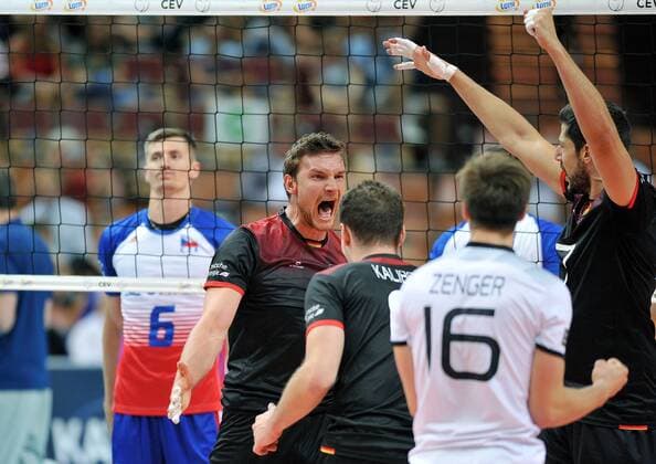 2017.08.31 Katowice Siatkowka mezczyzn Lotto Mistrzostwa Europy 2017 Lotto Eurovolley 2017 Niemcy - Czechy N z Hirsch Simon of Germany Foto Rafal Rusek PressFocus NEWSPIX.PL 2017.08.31 Katowice European Men s Volleyball Championships 2017 Germany - Czech Republic Hirsch Simon of Germany Credit: Rafal Rusek PressFocus --- Newspix.pl  20170831PF_RR042