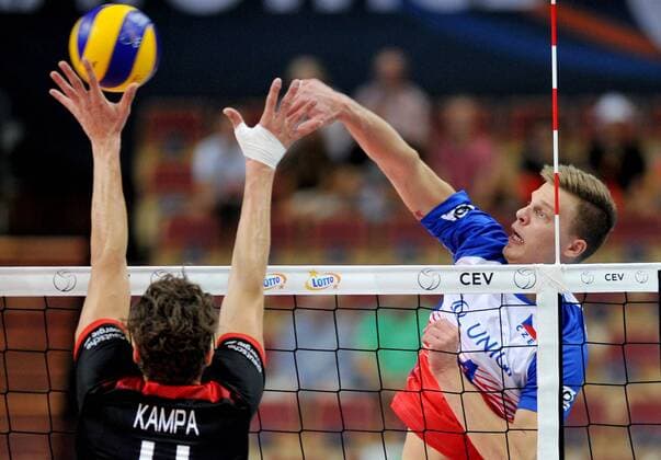 2017.08.31 Katowice Siatkowka mezczyzn Lotto Mistrzostwa Europy 2017 Lotto Eurovolley 2017 Niemcy - Czechy N z Dzavoronok Donovan of Czech Republic Foto Rafal Rusek PressFocus NEWSPIX.PL 2017.08.31 Katowice European Men s Volleyball Championships 2017 Germany - Czech Republic Dzavoronok Donovan of Czech Republic Credit: Rafal Rusek PressFocus --- Newspix.pl  20170831PF_RR047