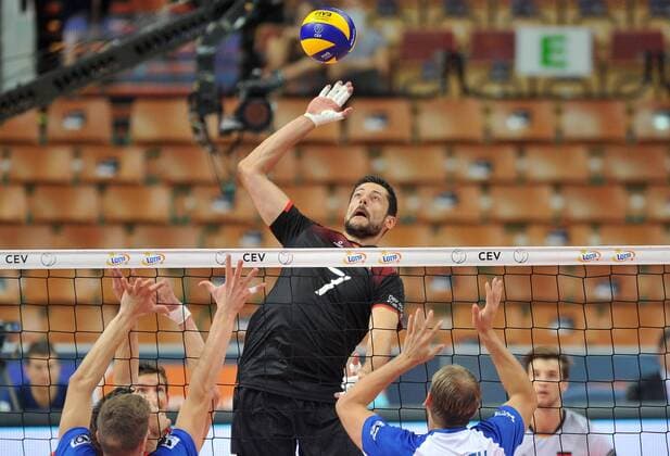 2017.08.31 Katowice Siatkowka mezczyzn Lotto Mistrzostwa Europy 2017 Lotto Eurovolley 2017 Niemcy - Czechy N z Andrei Michael of Germany Foto Rafal Rusek PressFocus NEWSPIX.PL 2017.08.31 Katowice European Men s Volleyball Championships 2017 Germany - Czech Republic Andrei Michael of Germany Credit: Rafal Rusek PressFocus --- Newspix.pl  20170831PF_RR054