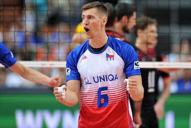 2017.08.31 Katowice Siatkowka mezczyzn Lotto Mistrzostwa Europy 2017 Lotto Eurovolley 2017 Niemcy - Czechy N z Finger Michal of Czech Republic Foto Rafal Rusek PressFocus NEWSPIX.PL 2017.08.31 Katowice European Men s Volleyball Championships 2017 Germany - Czech Republic Finger Michal of Czech Republic Credit: Rafal Rusek PressFocus --- Newspix.pl  20170831PF_RR062