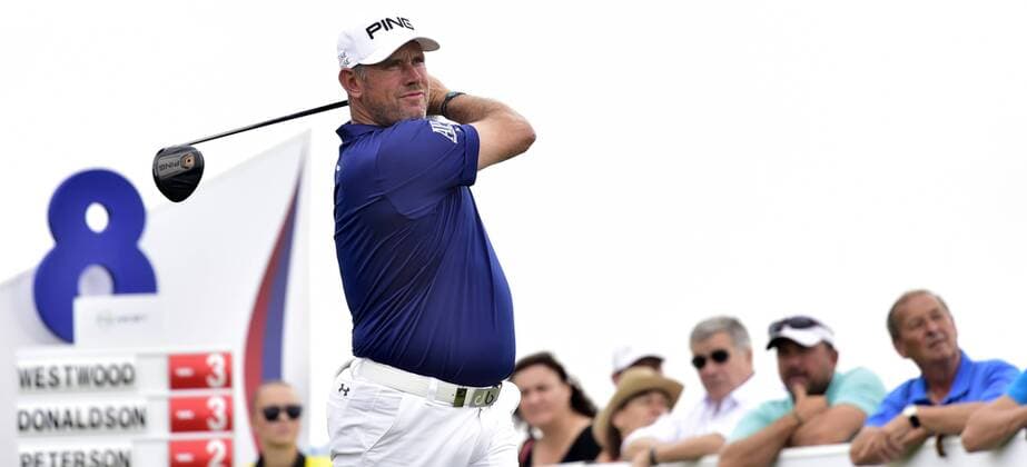 UK s golf player Lee Westwood plays his ball during the Czech Masters European Tour tournament in Vysoky Ujezd near Prague, Czech Republic, August 31, 2017. (CTKxPhoto RomanxVondrous) CTKPhotoP201708310893901  vnd 11