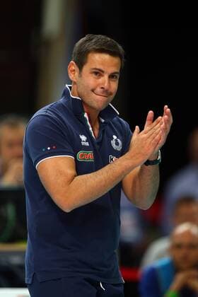 Katowice , Hala Spodek 31.08.2017 siatkowka Mistrzostwa Europy CEV 2017 Cwiercfinal 1 4 finalu Belgia - Wlochy NZ trener , head coach ITALY Gianlorenzo Blengini FOT Michal Nowak Newspix.pl Katowice , Spodek s Hall 31.08.2017 sport volleyball 2017 CEV Volleyball European Championship EM Europameisterschaft - Men Quarter-final 1 4 Italy - Belgium photo by Michal Nowak Newspix.pl --- Newspix.pl  170831MIN124