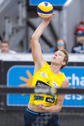 Nils Ehlers. Bergmann Harms vs Betzien Ehlers, Deutsche smart Beach-Volleyball Meisterschaften 2017, 01.09.17, 01.09.17 Timmendorfer Strand Schleswig-Holstein Germany Ahmann-Hager-Arena Copyright: xAgentur54Gradx xFelixxKoenigx