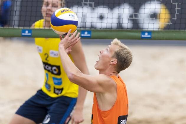 Philipp Arne Bergmann. Bergmann Harms vs Betzien Ehlers, Deutsche smart Beach-Volleyball Meisterschaften 2017, 01.09.17, 01.09.17 Timmendorfer Strand Schleswig-Holstein Germany Ahmann-Hager-Arena Copyright: xAgentur54Gradx xFelixxKoenigx