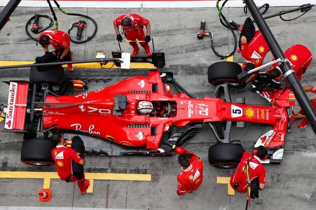 Motorsports: FIA Formula One World Championship WM Weltmeisterschaft 2017, Grand Prix of Italy, 5 Sebastian Vettel (GER, Scuderia Ferrari), Monza Italy xHOCHxZWEIx