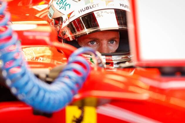 Sebastian Vettel (Scuderia Ferrari) im Auto sitzend, Grosser Preis von Italien 2017, Rennen, Motorsport, Formel 1, 01.09.2017, Monza Copyright: xNeisx Eibner-Pressefotox EP_ans