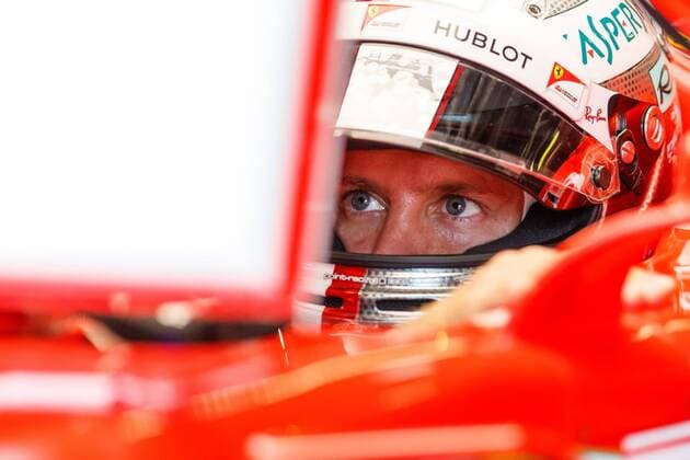 Sebastian Vettel (Scuderia Ferrari) im Auto sitzend, Grosser Preis von Italien 2017, Rennen, Motorsport, Formel 1, 01.09.2017, Monza Copyright: xNeisx Eibner-Pressefotox EP_ans