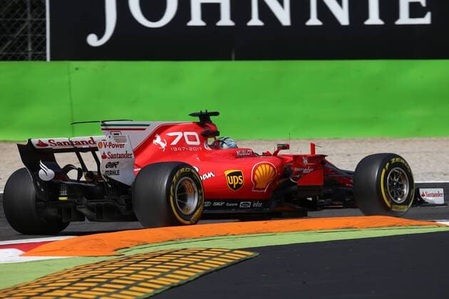 01.09.2017- Free Practice 2, Sebastian Vettel (GER) Scuderia Ferrari SF70H Italian Grand Prix, Monza 31 August - 03 September 2017 01.09.2017- Free Practice 2, Sebastian Vettel (GER) Scuderia Ferrari SF70H 