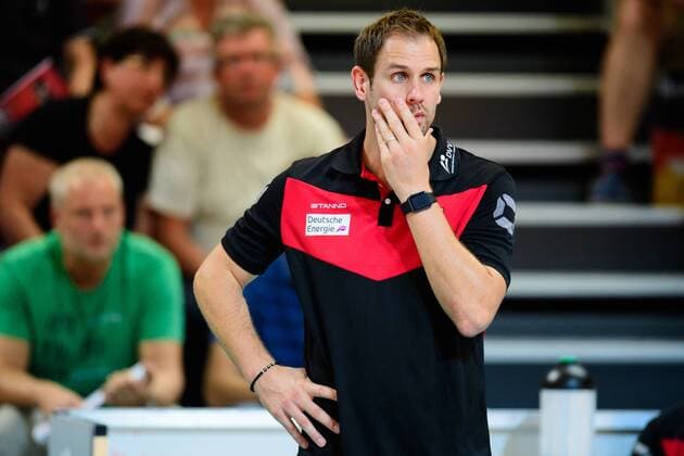 01.09.2017, Palmberg Arena, Schwerin Volleyball, Länderspiel Laenderspiel, Deutschland vs. Türkei Tuerkei Felix Koslowski (Trainer Bundestrainer GER)