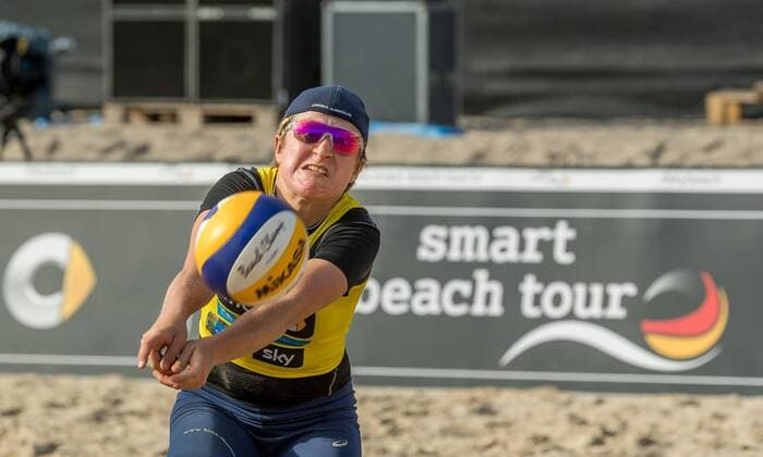 Deutsche smart Beach-Volleyball Meisterschaften Timmendorfer-Strand am 02.09.2017 Melanie Gernert (VCO Berlin ); Deutsche smart Beach-Volleyball Meisterschaften am 02.09.2017, Ahmann-Hager-Arena, Timmendorfer-Strand. xPWx