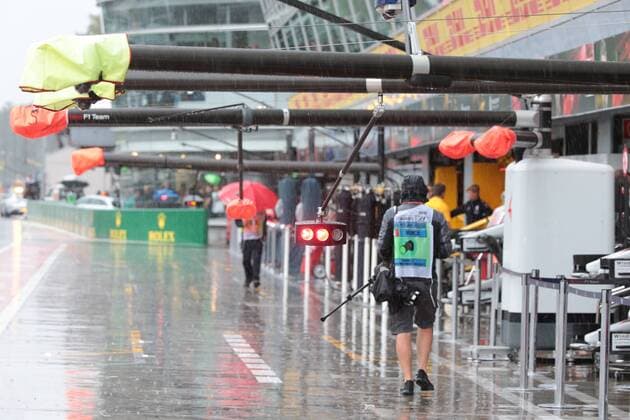 02.09.2017- Free practice 3, heavy rain in Pitlane Italian Grand Prix, Monza 31 August - 03 September 2017 02.09.2017- Free practice 3, heavy rain in Pitlane 