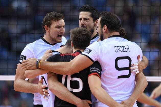2017.09.02 Krakow Siatkowka , Mistrzostwa Europy mezczyzn 2017 , LOTTO Eurovolley Poland 2017 Serbia - Niemcy N z Team of Germany Foto Krzysztof Porebski PressFocus 2017.09.02 Krakow Volleyball , CEV Volleyball European Championship EM Europameisterschaft - Men , LOTTO Eurovolley Poland 2017 Serbia - Germany Team of Germany Credit: Krzysztof Porebski PressFocus NEWSPIX.PL --- Newspix.pl FRANCE OUT!  20170902PF_KP053