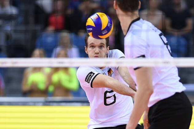 2017.09.02 Krakow Siatkowka , Mistrzostwa Europy mezczyzn 2017 , LOTTO Eurovolley Poland 2017 Serbia - Niemcy N z Denys Kaliberda of Germany Foto Krzysztof Porebski PressFocus 2017.09.02 Krakow Volleyball , CEV Volleyball European Championship EM Europameisterschaft - Men , LOTTO Eurovolley Poland 2017 Serbia - Germany Denys Kaliberda of Germany Credit: Krzysztof Porebski PressFocus NEWSPIX.PL --- Newspix.pl FRANCE OUT!  20170902PF_KP110