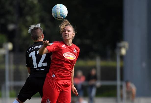 03.09.2017, xblx, Fussball 1.Bundesliga Damen, 1. FFC Frankfurt - 1. FC Koeln, emspor v.l. Sophie Schmidt (1.FFC Frankfurt), Kristina Hild (1.FC Köln) Frankfurt am Main