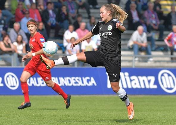 03.09.2017, xblx, Fussball 1.Bundesliga Damen, 1. FFC Frankfurt - 1. FC Koeln, emspor v.l. Margarita Gidion (1.FFC Frankfurt) Frankfurt am Main