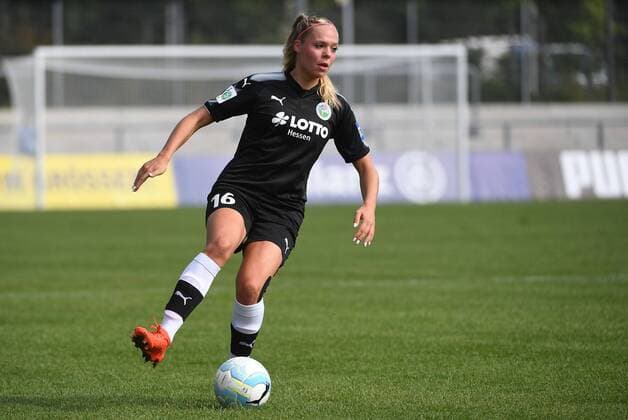 03.09.2017, xblx, Fussball 1.Bundesliga Damen, 1. FFC Frankfurt - 1. FC Koeln, emspor v.l. Janina Hechler (1.FFC Frankfurt) FREISTELLER Frankfurt am Main