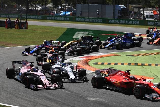 3rd September 2017, Autodromo Nazionale Monza, Monza; Italian Grand Prix, Race Day; Sergio Perez - Sahara Force India VJM10 xOctanex  ActionPlus11925439