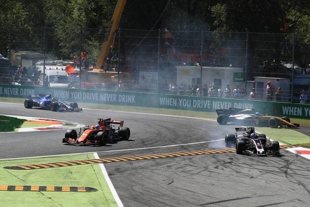 3rd September 2017, Autodromo Nazionale Monza, Monza; Italian Grand Prix, Race Day; Romain Grosjean - Haas F1 Team VF-17 xOctanex  ActionPlus11925455