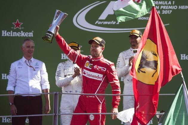 Motorsports: FIA Formula One World Championship WM Weltmeisterschaft 2017, Grand Prix of Italy, 5 Sebastian Vettel (GER, Scuderia Ferrari), Monza Italy xHOCHxZWEIx