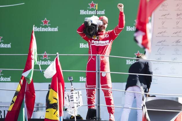 Motorsports: FIA Formula One World Championship WM Weltmeisterschaft 2017, Grand Prix of Italy, 5 Sebastian Vettel (GER, Scuderia Ferrari), Monza Italy xHOCHxZWEIx