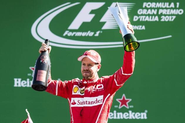 Motorsports: FIA Formula One World Championship WM Weltmeisterschaft 2017, Grand Prix of Italy, 5 Sebastian Vettel (GER, Scuderia Ferrari), Monza Italy xHOCHxZWEIx