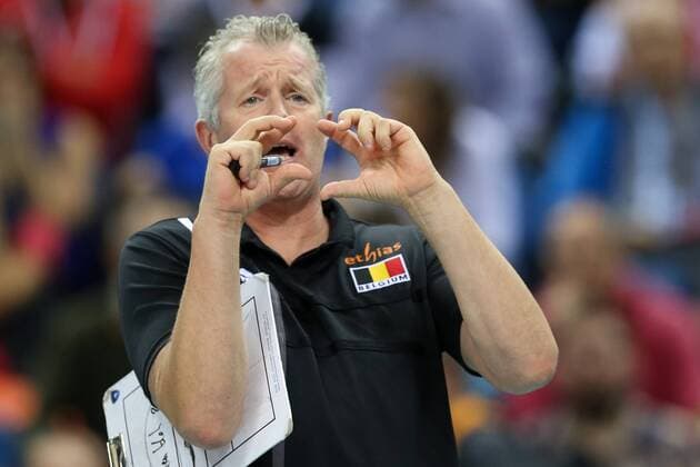 03.09.2017, Krakow, siatkowka, Mistrzostwa Europy, mecz o 3. miejsce, Serbia - Belgia, Trener Vital Heynen (BEL), Serbia - Belgium, Eurovolley 2017 bronze medal game, fot. Tomasz Jastrzebowski Foto Olimpik NEWSPIX.PL --- Newspix.pl FRANCE OUT!  20170903toja4
