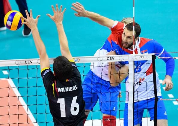 2017.09.03 Krakow Siatkowka mezczyzn Lotto Mistrzostwa Europy 2017 Serbia - Belgia N z Nemanja Petric of Serbia Foto Lukasz Laskowski PressFocus 2017.09.03 Szczecin European Men s Volleyball Championships 2017 Serbia vs. Belgium Nemanja Petric of Serbia Credit: Lukasz Laskowski PressFocus NEWSPIX.PL --- Newspix.pl FRANCE OUT! FRANCE OUT!  20170903_LUK_050