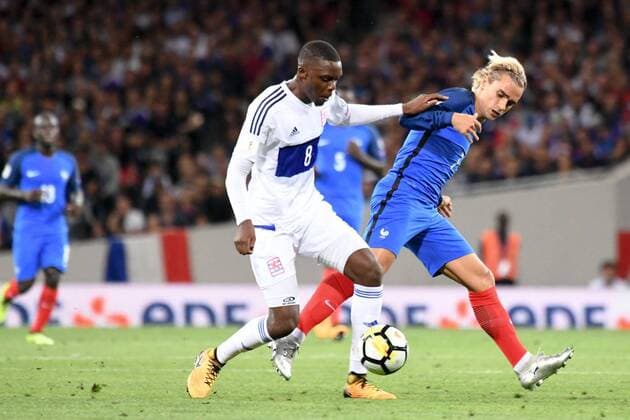 07 ANTOINE GRIEZMANN (fra) - 08 Christopher Martins Pereira (lux) FOOTBALL : France vs Luxembourg - Qualifications Coupe du Monde 2018 - 03 09 2017 AnthonyBIBARD FEP Panoramic 