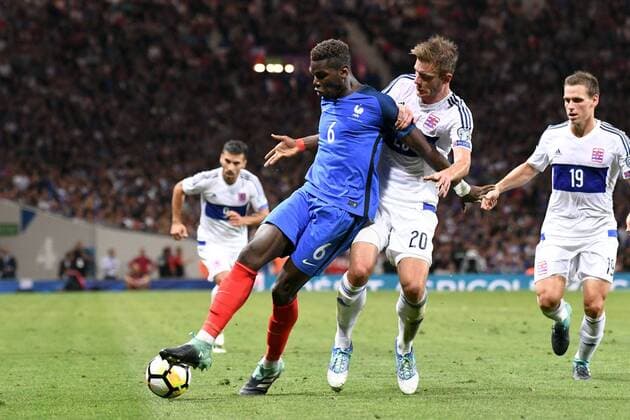 06 PAUL POGBA (fra) - 20 David Turpel (lux) FOOTBALL : France vs Luxembourg - Qualifications Coupe du Monde 2018 - 03 09 2017 AnthonyBIBARD FEP Panoramic 